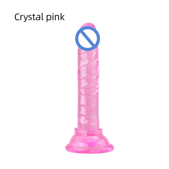 Mini-5-8inch-Realistic-Jelly-Dildo-with-Super-Strong-Suction-Cup-Sex-Toys-Rose-Color-Transparent-Realistic-Dildo