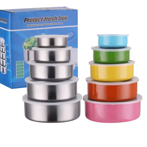 Stainless-Steel-Sealed-Box-5-Piece-Set-Lunch-Box-Wholesale-Hot-Selling-Stainless-Steel-Storage-Box