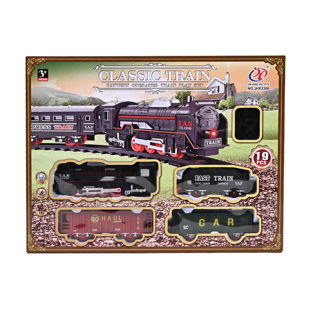 Imagen de CLASSIC TREN JUGUETE 19 PIEZAS