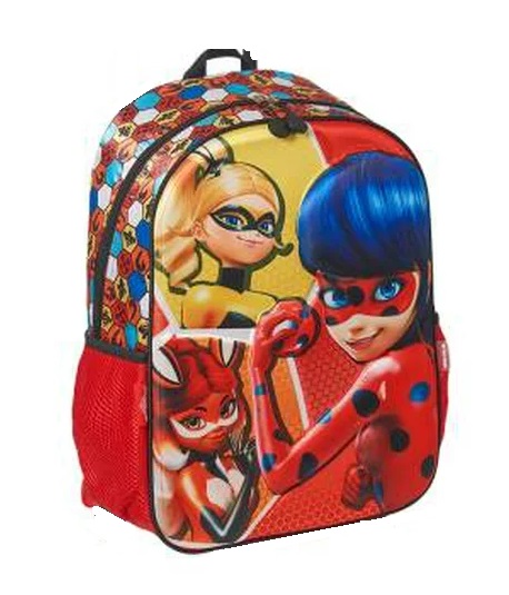 Imagen de MOCHILA KINDER MIRACULOUS ROJO AMARILLO ORIGINAL