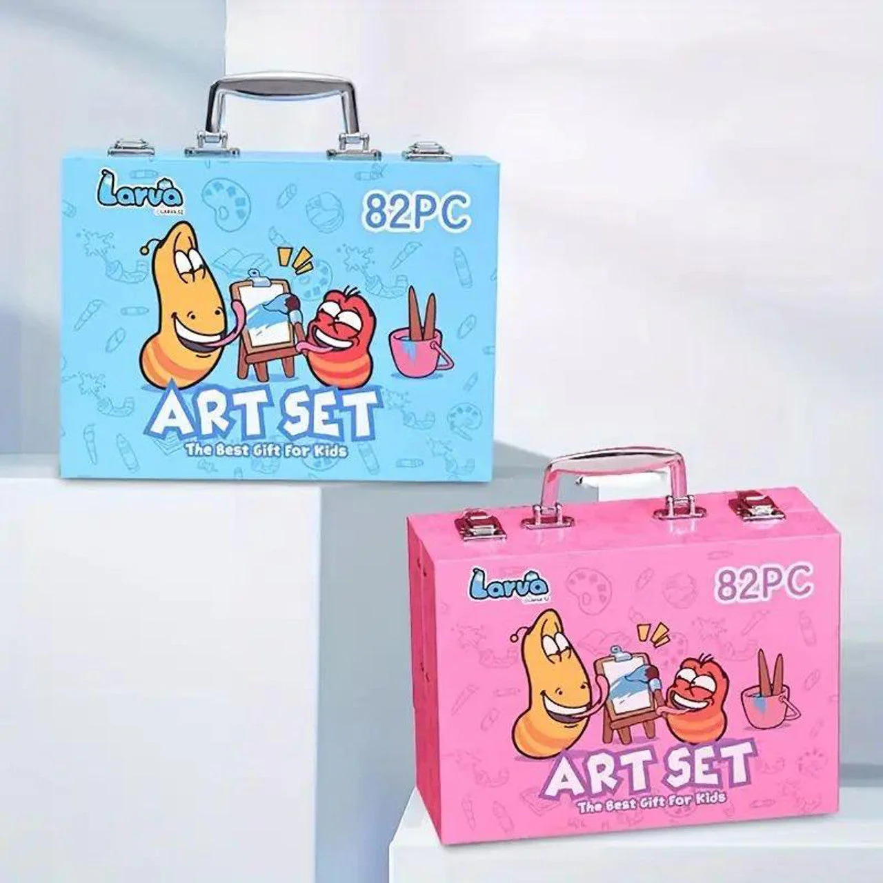 Imagen de MALETIN LARVAS ARTE SET 82 PIEZAS