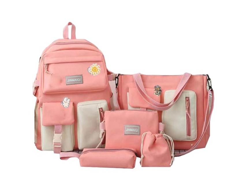 Imagen de COMBO JINMAIQI 5 PZ MOPCHILA + BOLSO + LAPICERA*