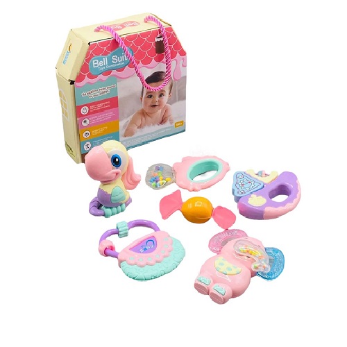 Imagen de CAJA SET SONAJAS BEBE BELL SUIT