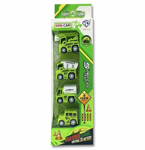 Imagen de **CAJA 4 MINI CARRITOS SUPER CAR