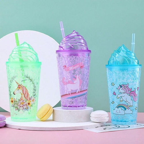 Imagen de VASO UNICORNIO CON LUZ LED