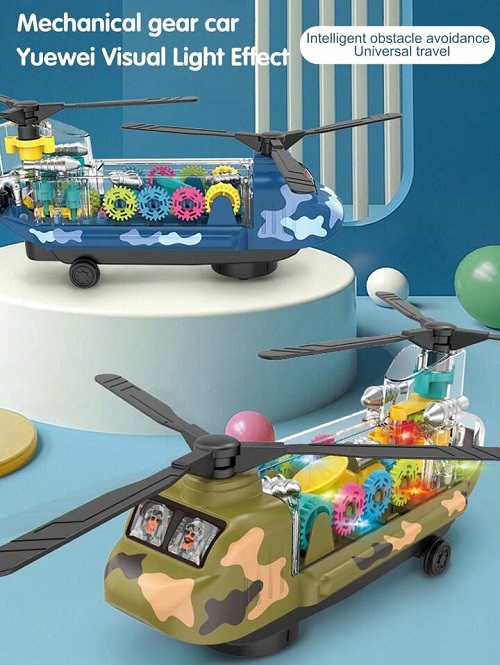 Imagen de HELICOPTERO MUSICA Y LUZ GEAR TRANSPORTER