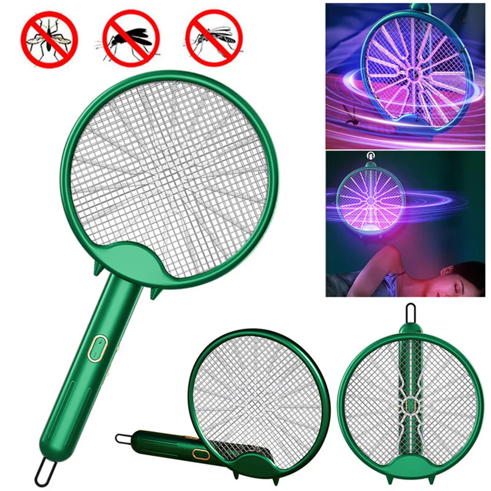 Imagen de RAQUETA PLEGABLE MOSQUITO CON LUZ RECARGABLE