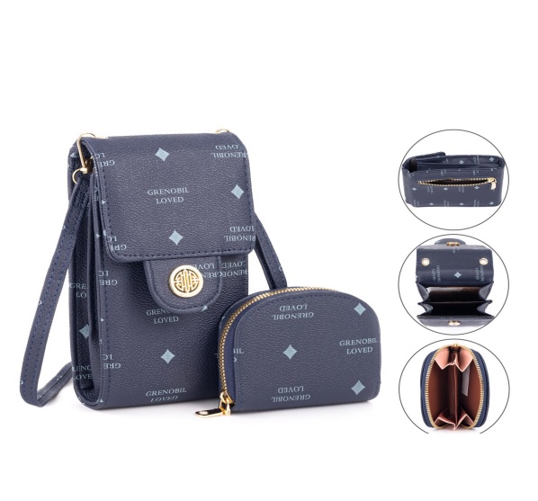 Imagen de CARTERA PORTACELULAR + MONEDERO GRENOBIL