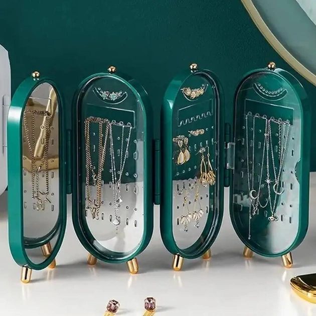 Imagen de JOYERO ELEGANTE PLEGABLE CAJA VERDE
