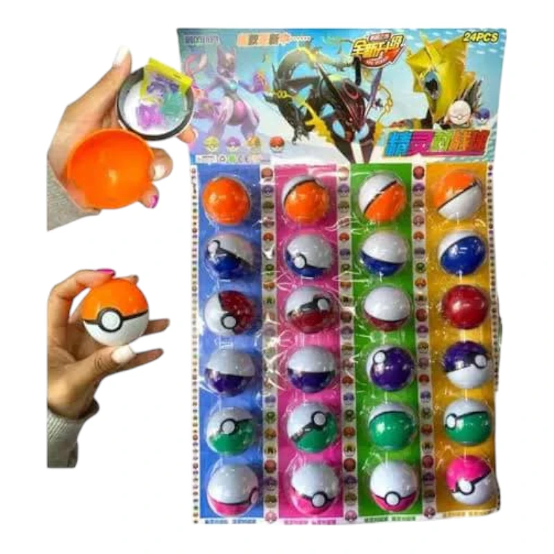 Imagen de BLISTER 24 POKEBOLAS 5cm SORPRESA