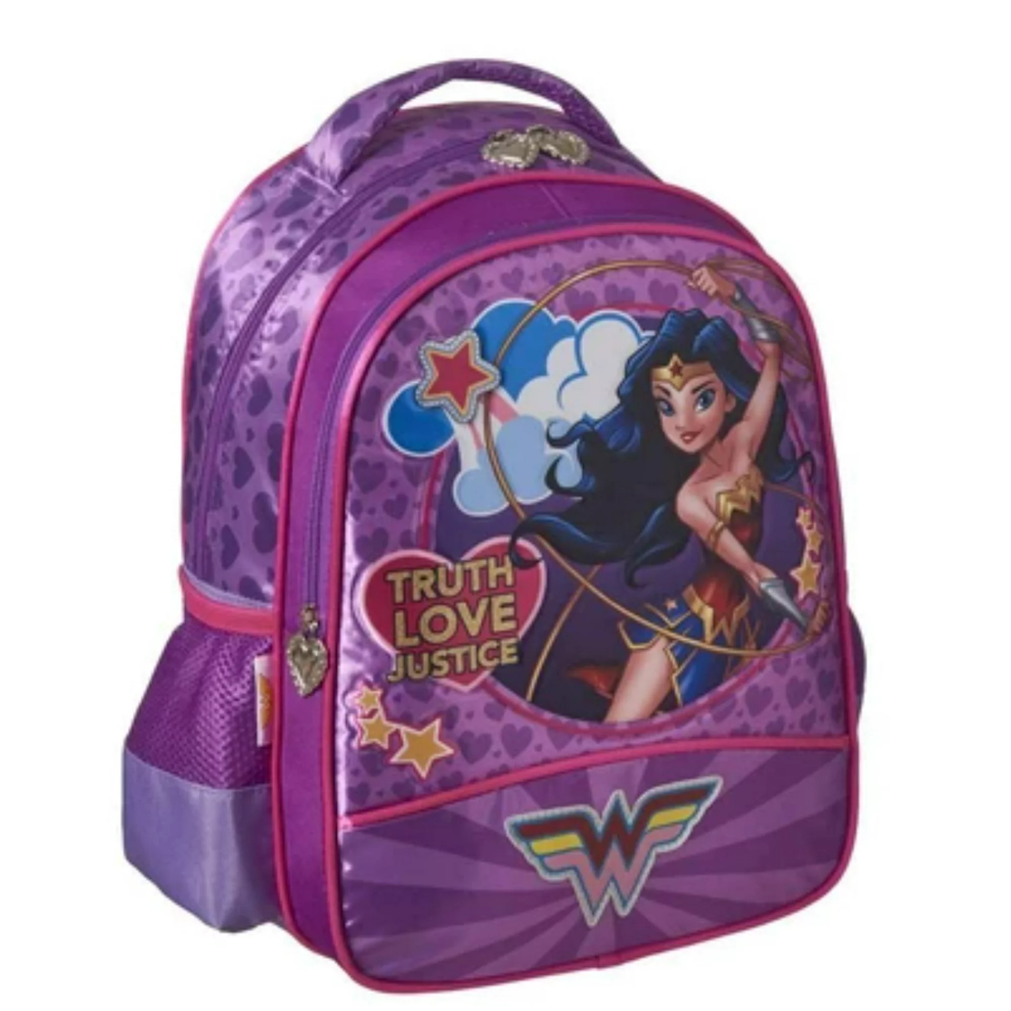 Imagen de MOCHILA KINDER WONDER WOMAN MORADA ORIGINAL