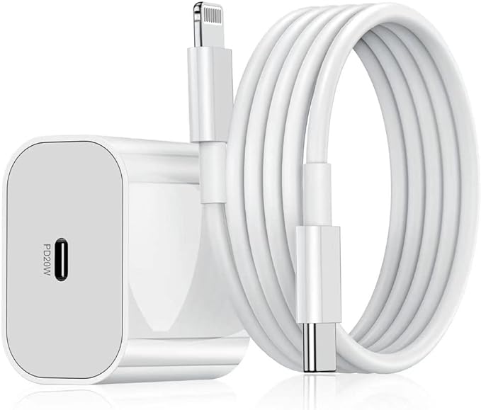 Imagen de CARGADOR IPHONE CUBO + CABLE 25W TIPO C LIGHTNIN