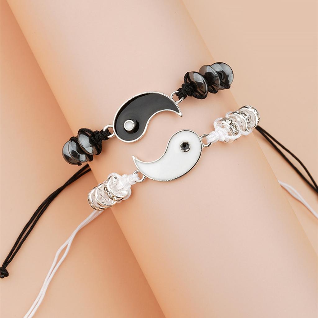 Imagen de DOCENA PULSERA YIN YANG