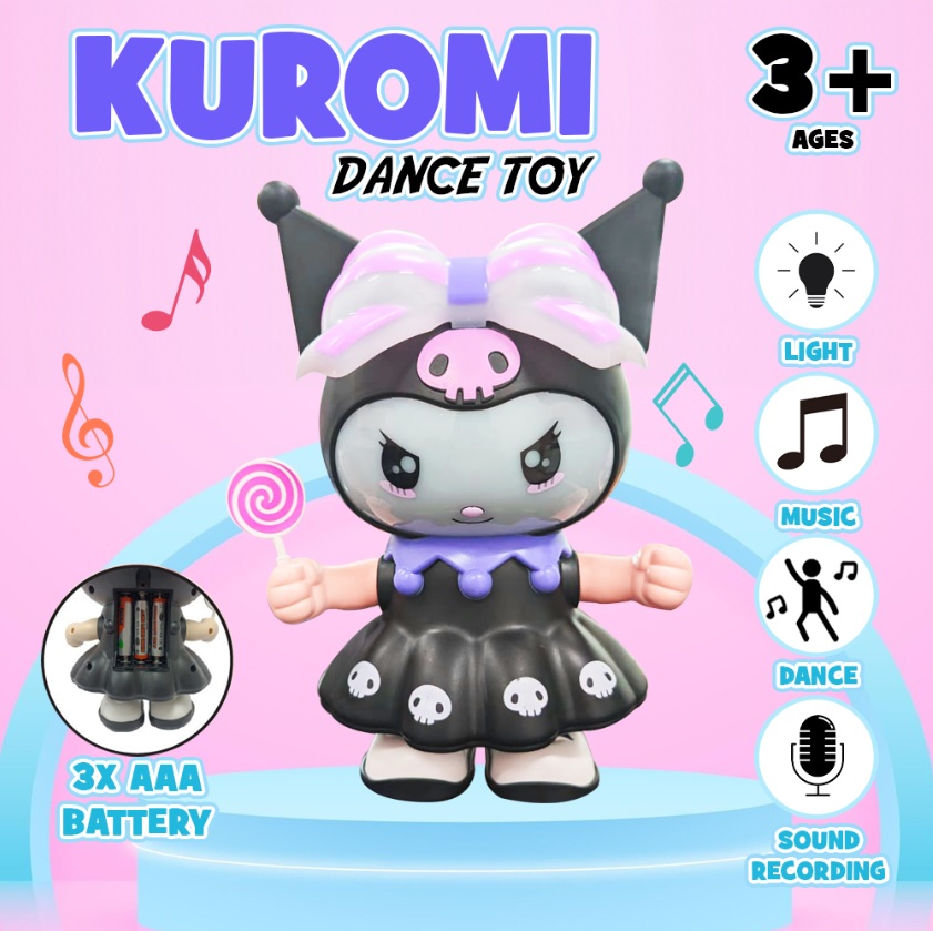 Imagen de KUROMI BAILADORA + MUSICA + LED + REPITE