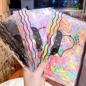 DOCENA BOLSA LIGA PAJARITO PARA CABELLO