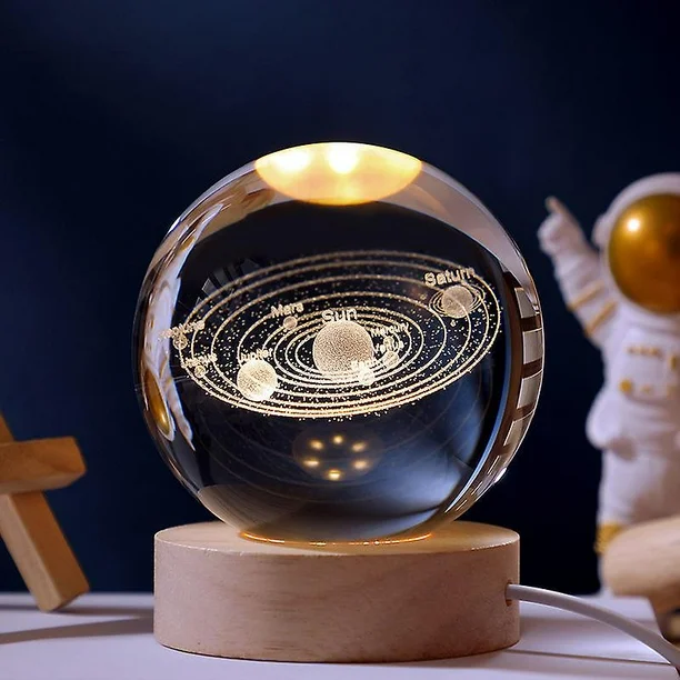 Imagen de LAMPARA ESFERA CRISTAL SISTEMA SOLAR*