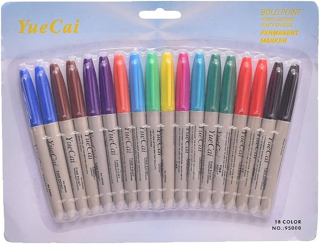 Imagen de **BLISTER 18 PINCELINES COLORES YUE CAI *