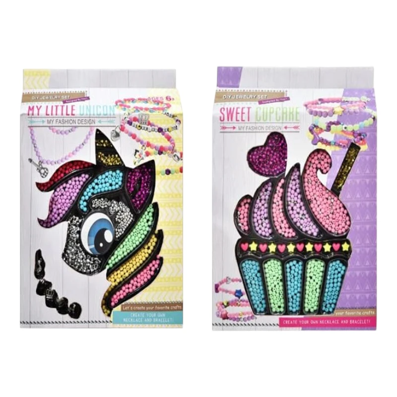 Imagen de UNICORNIO - HELADO - CARITA ARMAR PULSERAS