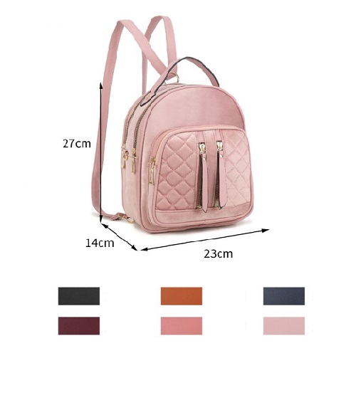 Imagen de MOCHILA TERCIOPELO DOBLE CIERRE GRENOBIL