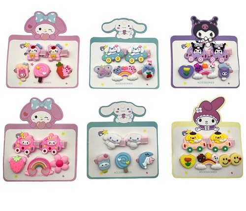 Imagen de PAQ 12 SET BROCHE PARA CABELLO SANRIO