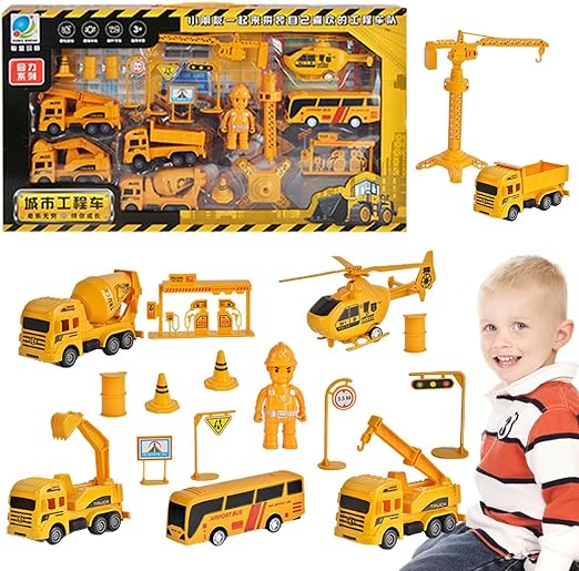 Imagen de MEGA SET CARRITOS CONTRUCCION O BOMBEROS 60CM