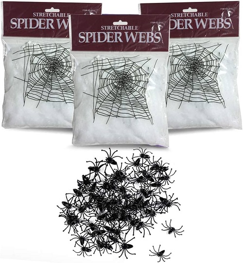 Imagen de PAQ TELARAÑA ARTIFICIAL C/ARAÑAS SPIDER WEBS