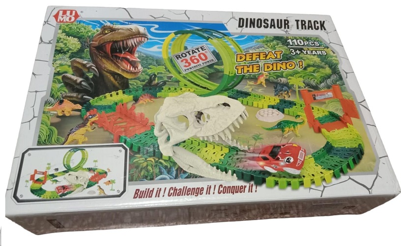 Imagen de PISTA CARRO DINOSAURIO CON ACCESORIOS DINOSAUR TRACK