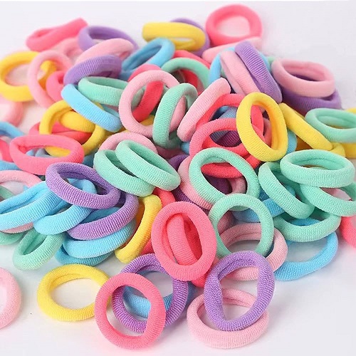 Imagen de DOCENA ESTUCHE MINI DONAS CABELLO DE COLORES