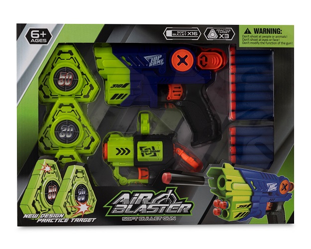 Imagen de SET 2 PISTOLA LANZA DARDOS AIR BLASTER CON ACCESORIOS