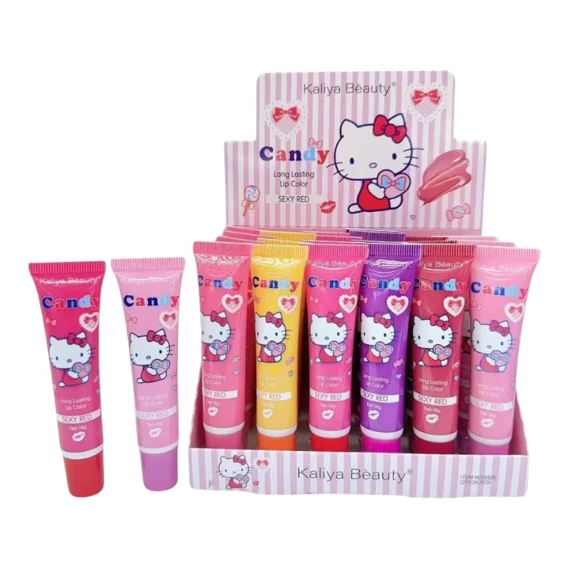 Imagen de CAJA 24 LIP COLOR HELLO KITTY