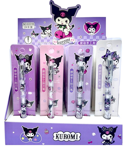 Imagen de CAJA 24 CORTA STICKER EN BLISTER KUROMI