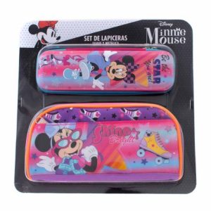 REMATE SET DE 2 LAPICERAS RUZ *MINNIE MOUSE