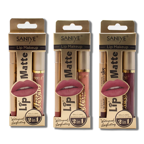 Imagen de PIEZA DUO LIP MATTE 2 EN 1 SANIYE L1240
