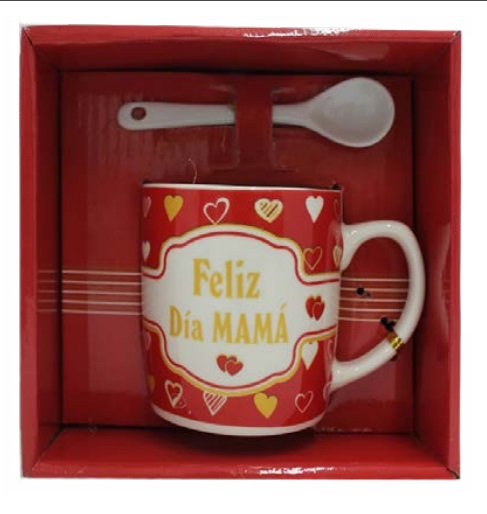Imagen de SET REGALO TAZA CUCHARA FELIZ DIA MAMA
