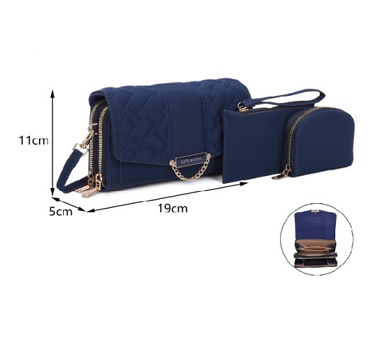 Imagen de KIT 3 BOLSO MANO + MONEDERO GRENOBIL