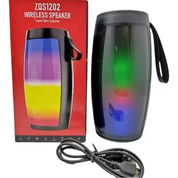 Imagen de BOCINA BLUETOOTH CON LUZ LED ZQS1202