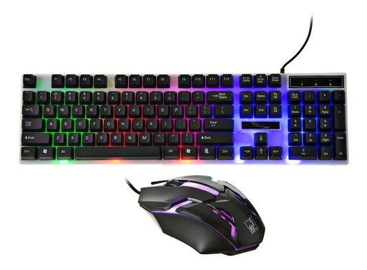 Imagen de COMBO TECLADO + MOUSE GAMER CON LED KT399