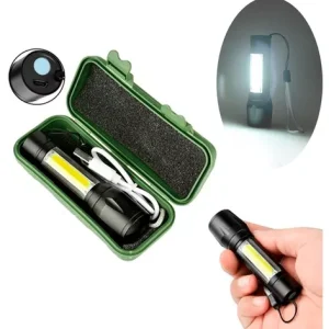LAMPARA DE MANO LED TACTICA RECARGABLE