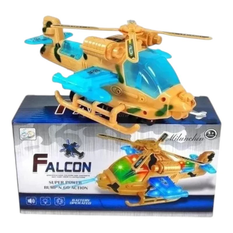 Imagen de HELICOPTERO FALCON JUGUETE PROYECTA SONIDO Y LUZ