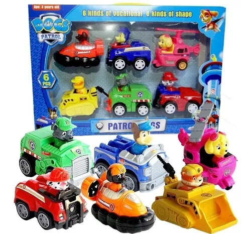 Imagen de COLECCION 6 CARRITO PAW PATROL JUGUETE