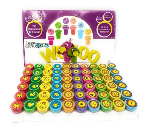 Imagen de CAJA 60 SELLITOS ESCOLAR LAPIZAZO