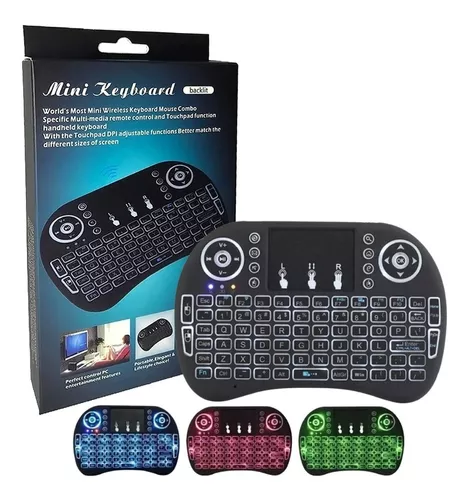 Imagen de TECLADO INALAMBRICO RECARGABLE CON LED*