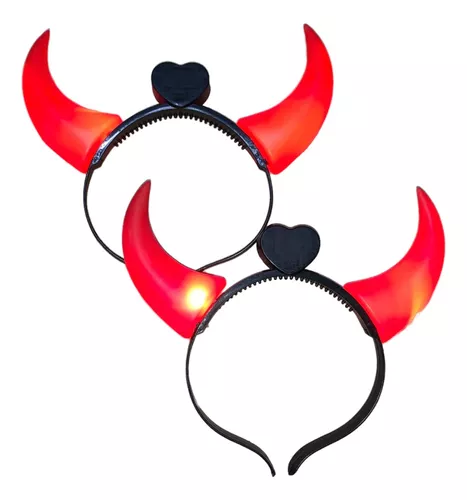Imagen de DIADEMA CUERNOS DIABLO LED *GRANDES HALLOWEEN