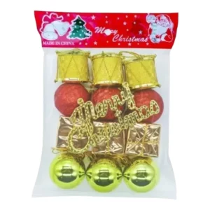 BOLSA 12 MINI ADORNOS NAVIDEÑOS