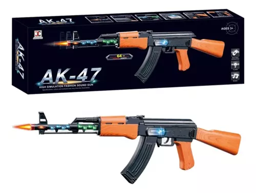 Imagen de PISTOLA AK-47 CON FUNCIONES 64 CM