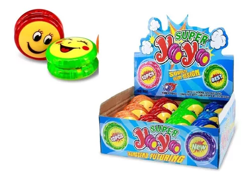 Imagen de CAJA 12 SUPER YOYO CARITA FELIZ CON LUZ
