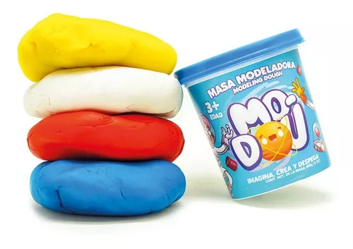 Imagen de PAQ. 4 MASA PLASTILINA MOLDEABLE MO-DOU