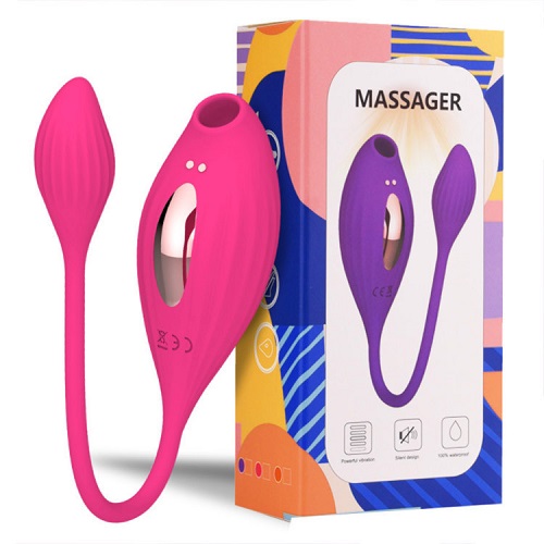 Imagen de SUCCIONADOR + VIBRADOR MASSAGER SIX SENSE