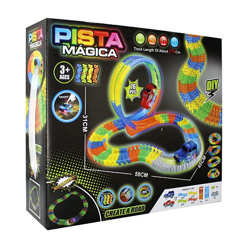 Imagen de PISTA MAGICA 76 PIEZAS