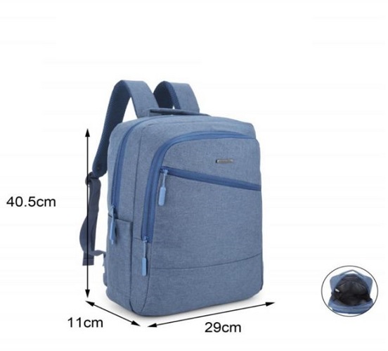 Imagen de MOCHILA TELA LISA JUVENIL USB